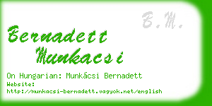 bernadett munkacsi business card